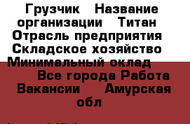 Грузчик › Название организации ­ Титан › Отрасль предприятия ­ Складское хозяйство › Минимальный оклад ­ 15 000 - Все города Работа » Вакансии   . Амурская обл.